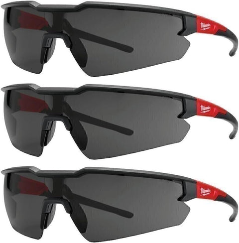Milwaukee 48-73-2054 3PK Safety Glasses Tinted Anti-Scratch Lenses
