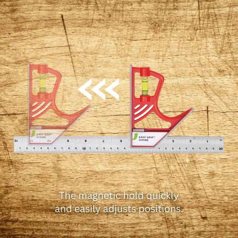 Kapro 325M Magnetic Lock Combination Square with 5 Finely Milled Sides 12 Inch