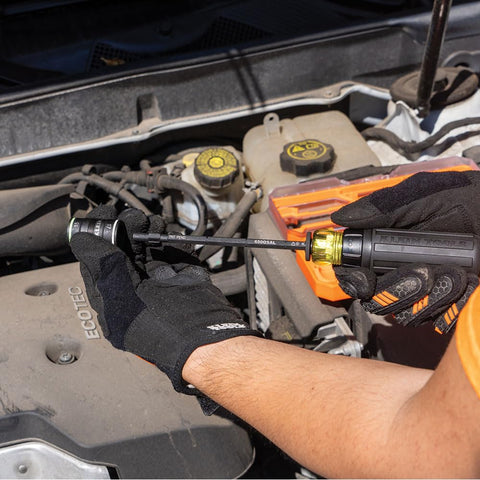 Klein Tools 65242 KNECT Impact Socket Set, Ratcheting Screwdriver Set, 1/4-In...