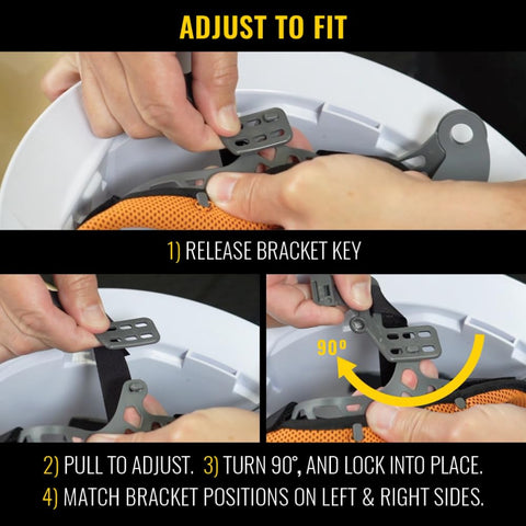 Klein 60447 Class G KONSTRUCT Full Brim Hard Hat Brown w/ Rechargeable Headlamp