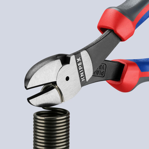 KNIPEX Tools - High Leverage Diagonal Cutters, Multi-Component (7402180) 7.25-Inch Comfort Grip