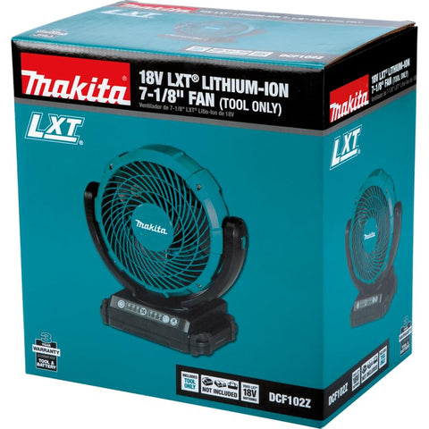 Makita DCF102Z Fan 7-1/8", 18V LXT Cordless Portable Ventilation Fan Electric