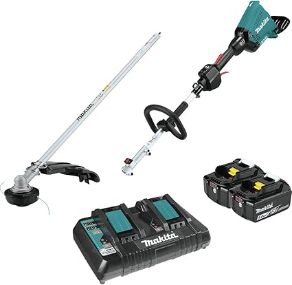 Makita XUX01M5PT 36V (18V X2) LXT® Brushless Couple Shaft Power Head Kit with String Trimmer Attachment (5.0Ah)