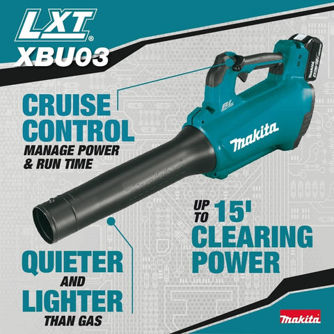 Makita XBU03Z 18V LXT® Lithium-Ion Brushless Cordless Blower, Tool Only