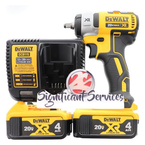 DeWALT DCF887 20V Max Li-Ion 3 Speed XR 4.0 Ah Brushless 1/4" Impact Driver Kit