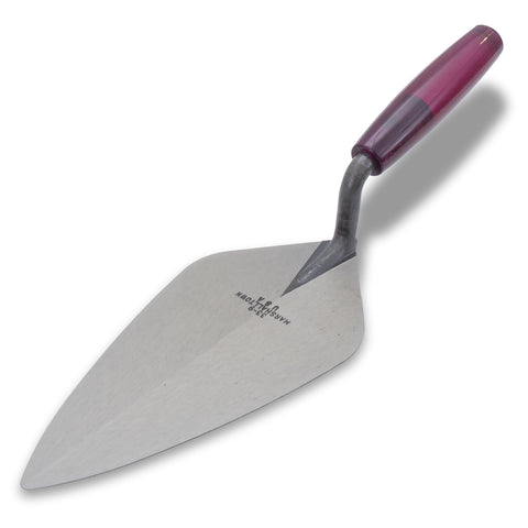 MARSHALLTOWN 33P10 London Brick Trowel, 10 x 4 5/8 Inch Masonry Tool, Wood Handle, Made in the USA