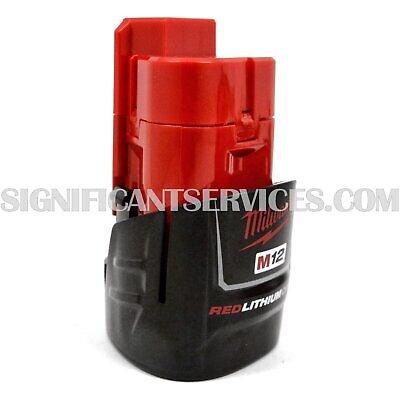 4 Genuine Milwaukee M12 12-Volt RED LITHIUM Ion 2.0 Ah 48-11-2420 Battery Packs