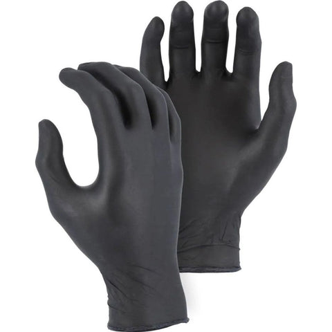 Majestic Glove 3273BK 100% Nitrile Powder-Free Disposable Gloves, X-Large