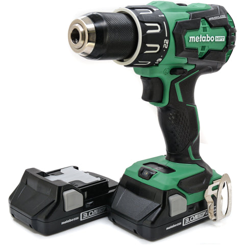 Metabo DV18DBFL2P4 18V Cordless Li-Ion Brushless Hammer Drill 3.0 Ah Batteries