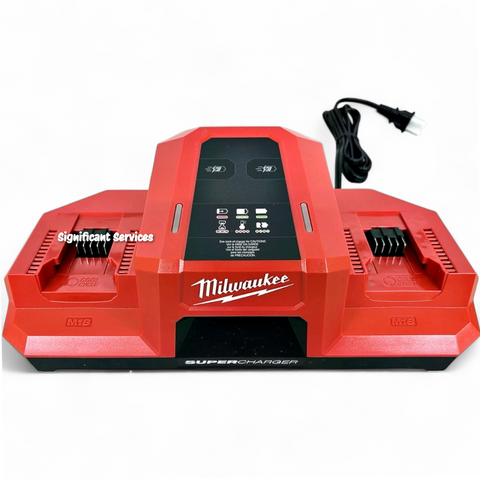 Milwaukee 48-59-1815 M18 18V Dual Bay Simultaneous Super Battery Charger, New