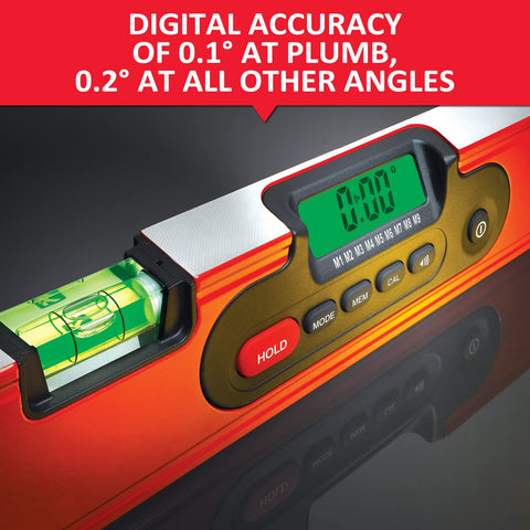 Kapro 985D-24B Digiman Magnetic Digital Level 24-Inch with Carrying Case