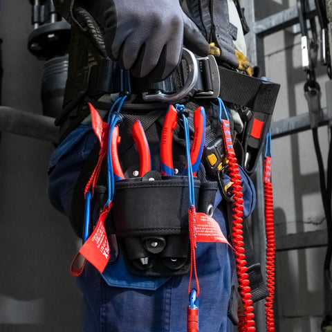 KNIPEX Tools - High Leverage Diagonal Cutters, Multi-Component (7402180) 7.25-Inch Comfort Grip