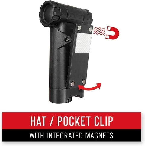 Coast HX3 80 Lumen Magnetic Dual Color UV Hat Clip Light IP54 Battery Powered