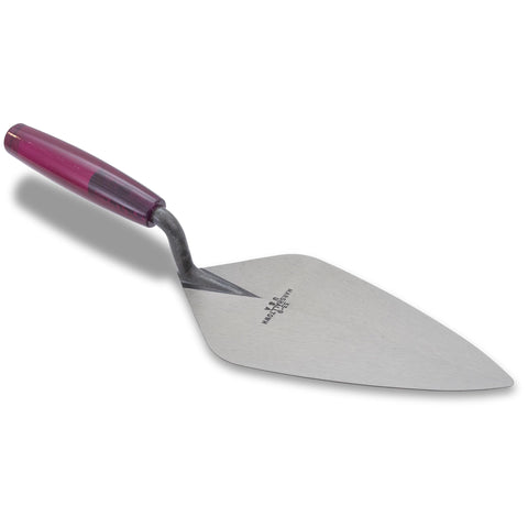 MARSHALLTOWN 33P10 London Brick Trowel, 10 x 4 5/8 Inch Masonry Tool, Wood Handle, Made in the USA
