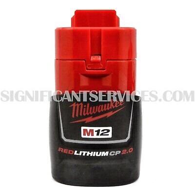 4 Genuine Milwaukee M12 12-Volt RED LITHIUM Ion 2.0 Ah 48-11-2420 Battery Packs