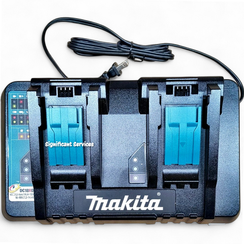 Makita DC18RD 18V LXT Li-Ion Dual Bay Rapid Optimum Fast Battery Charger