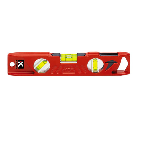 Kapro 923 Professional Cast Aluminum Torpedo Level Features DualView Plumb