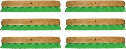 Kraft Tool Co. CC456-01 36 in. Green Nylex Soft Finish Broom Head, 6-Pack