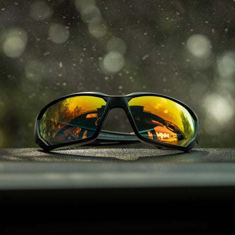 Edge Eyewear XDAP419 Dawson Aqua Precision Red Mirror Lenses