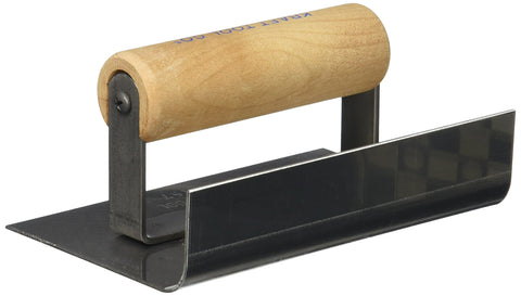 Kraft Tool CF157 1/2-Inch Radius Inside Curb and Sidewalk Tool with Wood...