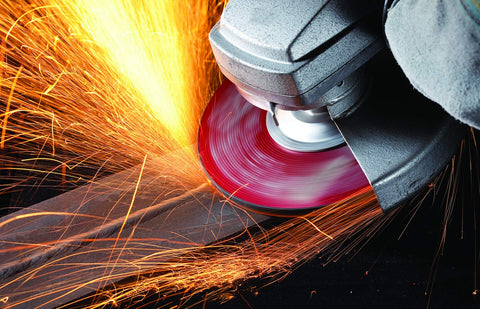 United Abrasives SAIT 20085 A24N Grinding Wheel 7 x 1/4 x 5/8-11", T 27 with Super-Lock™ Hub.