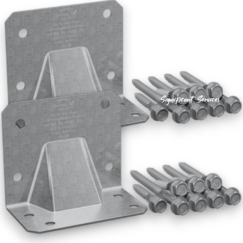 Simpson Strong-Tie HGA10KT Gusset Angle Bracket Tie Kit 2Pk
