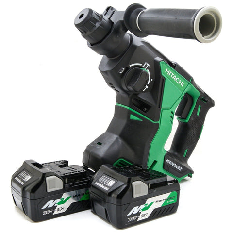 Hitachi DH18DBLQ4M 18V Cordless Rotary Hammer Drill MultiVolt 2.5 Ah Batteries