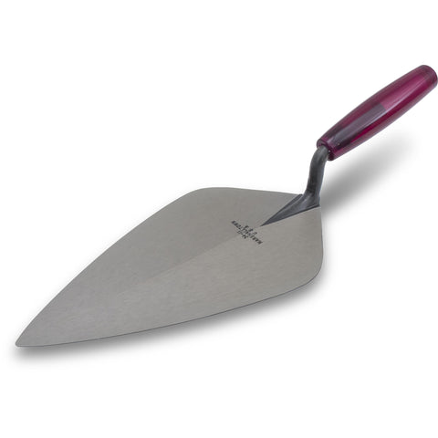 MARSHALLTOWN 34P12 London Brick Trowel, 12 x 5 3/4 Inch Masonry Tool, Wood Handle, Made in the USA