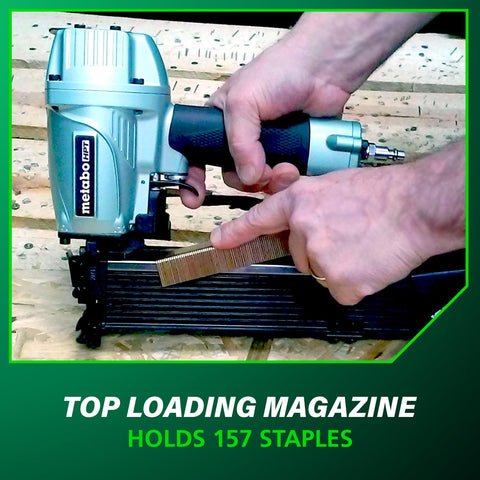 Metabo HPT N5024A2 Stapler Pneumatic Nailers Lathing 16 Gauge 1" Width 2" Length