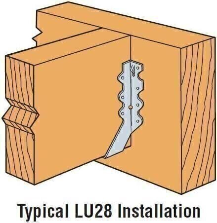 Simpson Strong-Tie LU28 Face Mount Joist Hanger (Pack of 100)