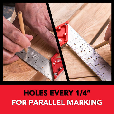 Kapro 353 Professional LedgeIt Try and Mitre Square For Leveling and 12 Inch