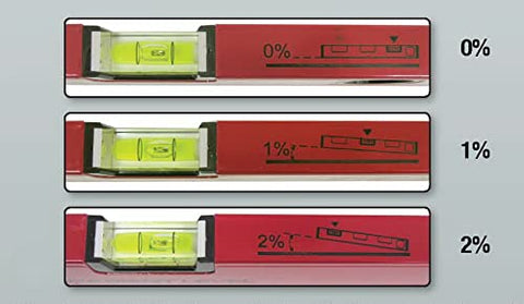 Kapro 105 Topgrade 24" Box Level Slope Vials Precision Measured Milled Aluminum