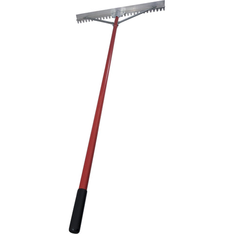 MARSHALLTOWN RED700091 Braced Asphalt Lute Rake, Blunt 36 Inch Blade, 72 Inch Aluminum Handle, Made in The USA