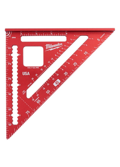Milwaukee MLSQM070 Milwaukee Tool 7" Magnetic Aluminum Easy Read Rafter Square