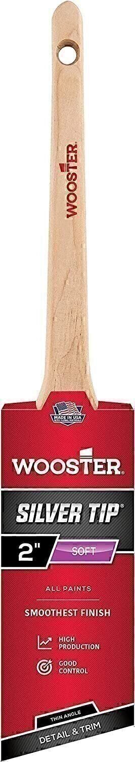 Wooster Brush Company 5224-2 Silver Tip Thin Angle Sash 2 Inch 3 Pack
