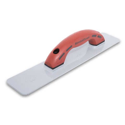 MARSHALLTOWN 148RD Cast Magnesium Hand Float, 16 Inch x 3-1/8 Inch, Concrete Float, Concrete Finishing Tool, Provides a Smooth Finish, DuraSoft Handle, Large Round Handle Style, Made in the USA