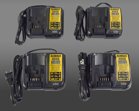DeWALT DCB107 12V 20V 4 Pack Lithium-Ion Battery Charger Genuine OEM Fast Ship