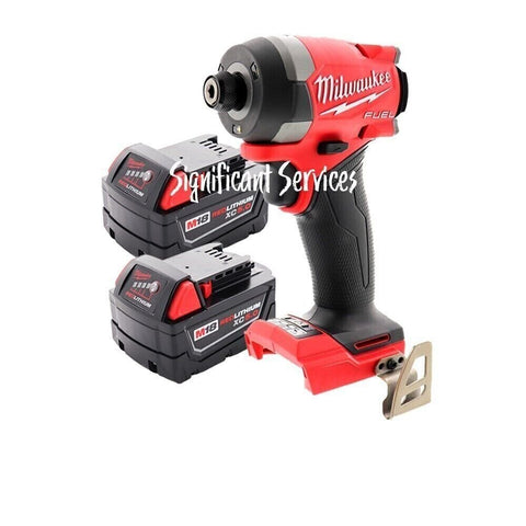 Milwaukee 2953 M18 FUEL 18V 1/4" Hex Cordless combo 2 batteries 48-11-1850
