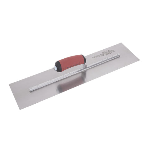 MARSHALLTOWN MXS24D High Carbon Steel Finishing Trowel, 4 x 24 Inch Concrete, Masonry and Drywall Finishing Tool, Made in the USA