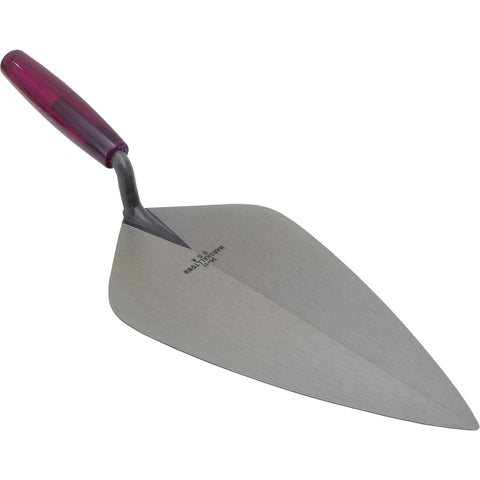 MARSHALLTOWN 34P12 London Brick Trowel, 12 x 5 3/4 Inch Masonry Tool, Wood Handle, Made in the USA