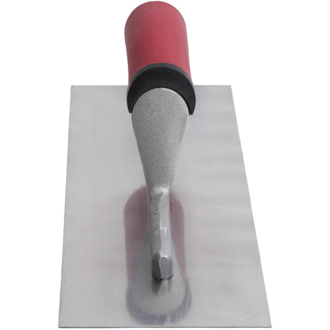 MARSHALLTOWN FT164BR QLT Concrete Finishing Trowel, 16 x 4 Inch Blue Steel Blade, Soft Grip Handle