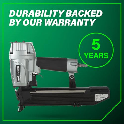 Metabo HPT N5024A2 Stapler Pneumatic Nailers Lathing 16 Gauge 1" Width 2" Length