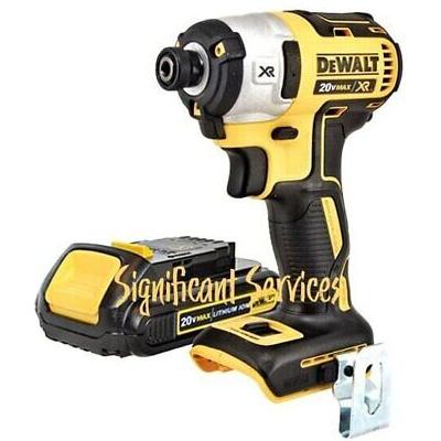 New DeWALT DCF887 20V MAX Li-Ion 3 Speed XR Brushless 1/4" Impact Driver Battery