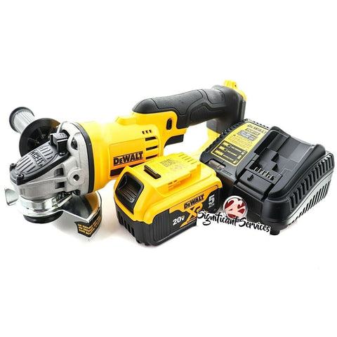 DeWALT DCG412B 20V MAX Li-Ion Cordless Angle Grinder 4 1/2" Cut-Off 5.0 Ah Kit