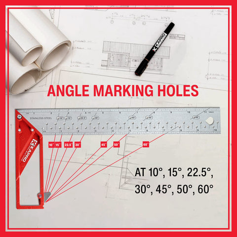 Kapro 353 Professional LedgeIt Try and Mitre Square For Leveling and 12 Inch
