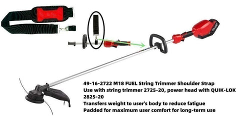 49-16-2722 Shoulder for Milwaukee M18 Quik-lok Shoulder Strap wit EGO Power+...
