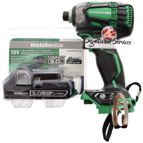 Hitachi Metabo 18V Lithium Ion Triple Hammer Impact Driver 3.0 Battery Pack
