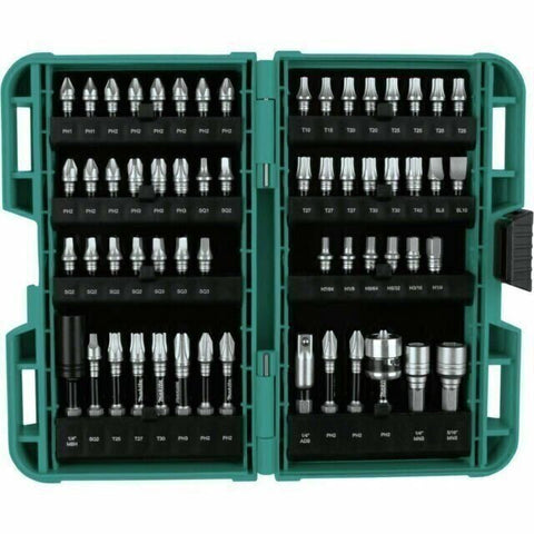 New Makita E-01644 Impact XPS 60-Piece Bit Set Torsion Zone & Magnetic Nutsetter