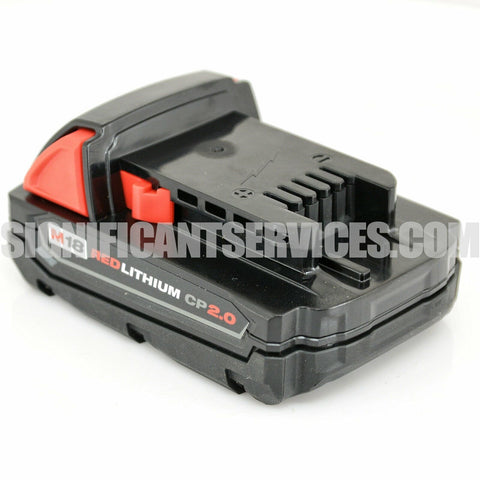 Milwaukee M18 2607-20 Cordless 1/2" Compact Hammer Drill Driver 2.0 Ah Batteries