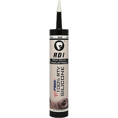 Red Devil 08160I RD PRO Industrial Grade RTV 100% Silicone Sealant 10.1 oz White